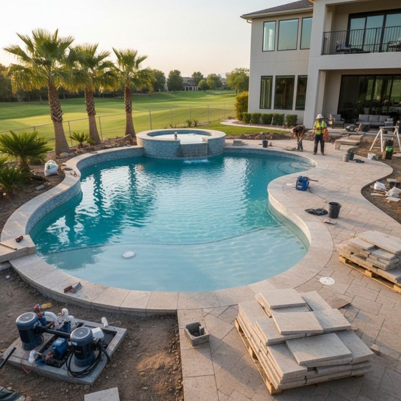 Pool Paving Installation