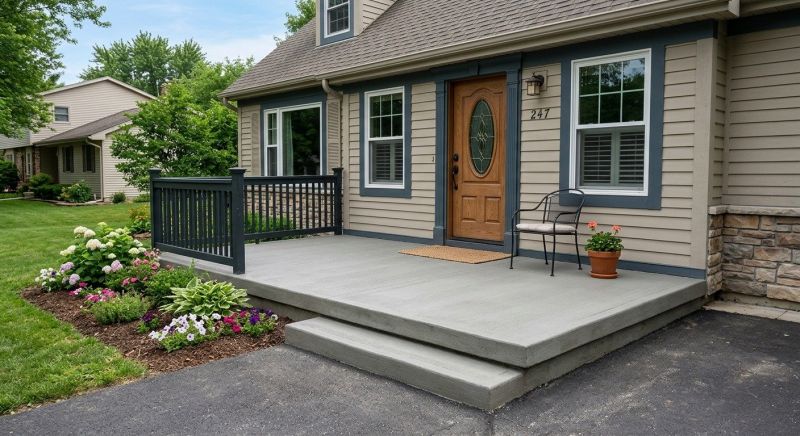 Concrete Porch Installation in Denver, CO