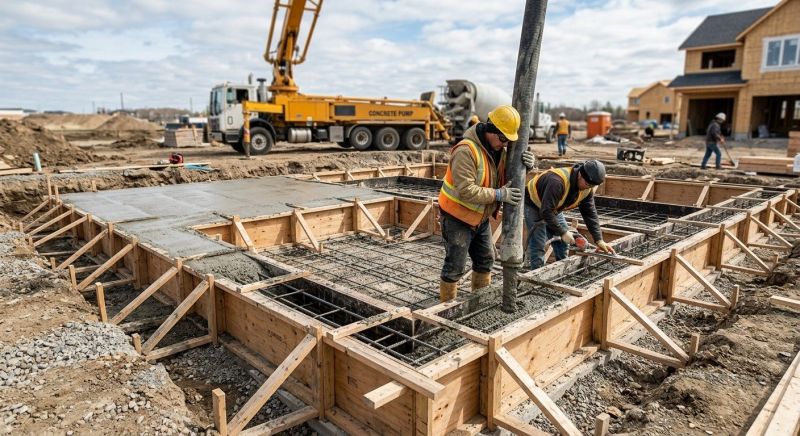 Poured Foundation Installation in Fort Wayne, IN